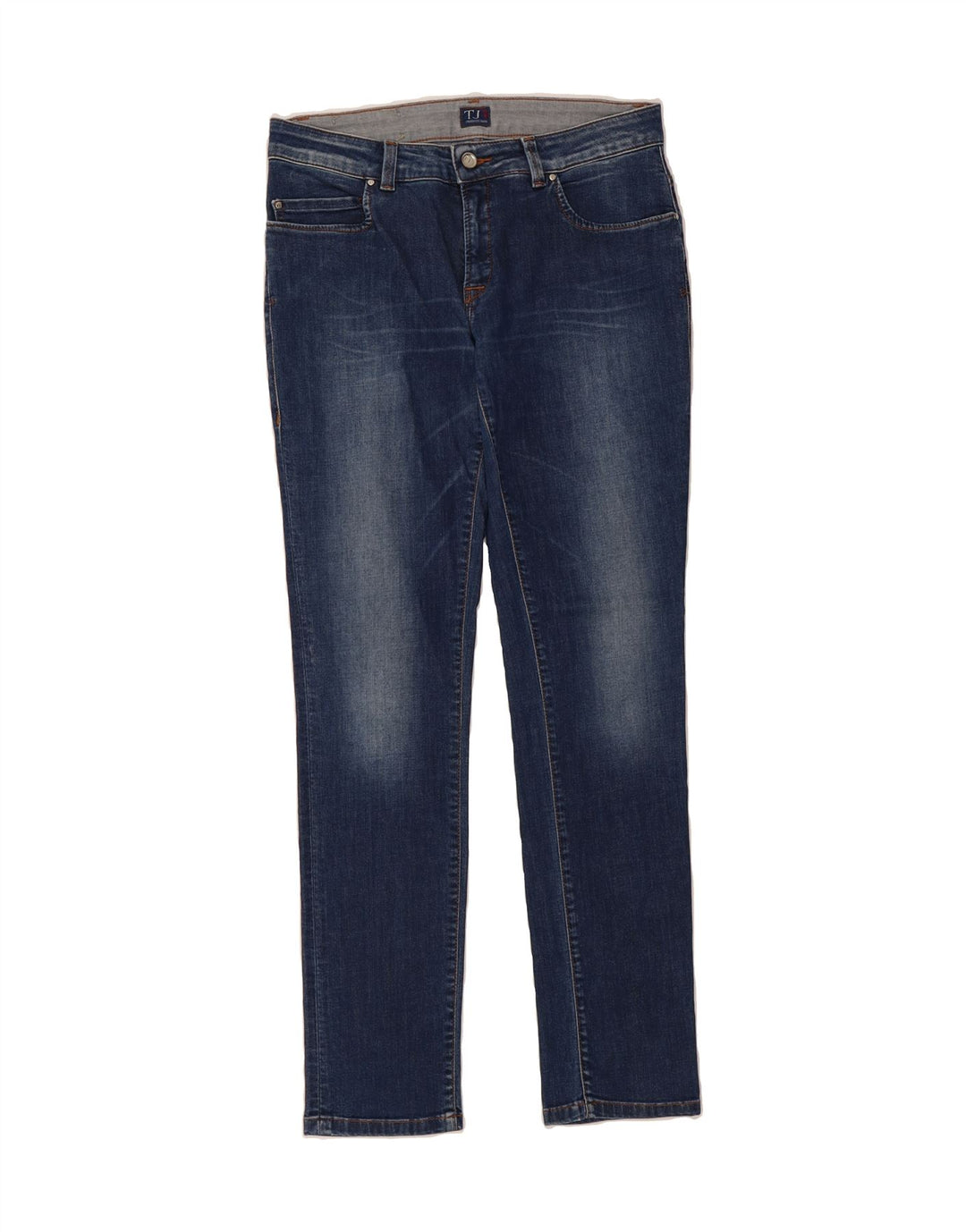 TRUSSARDI Womens Slim Jeans W27 L32 Blue Vintage Trussardi and Second-Hand Trussardi from Messina Hembry 