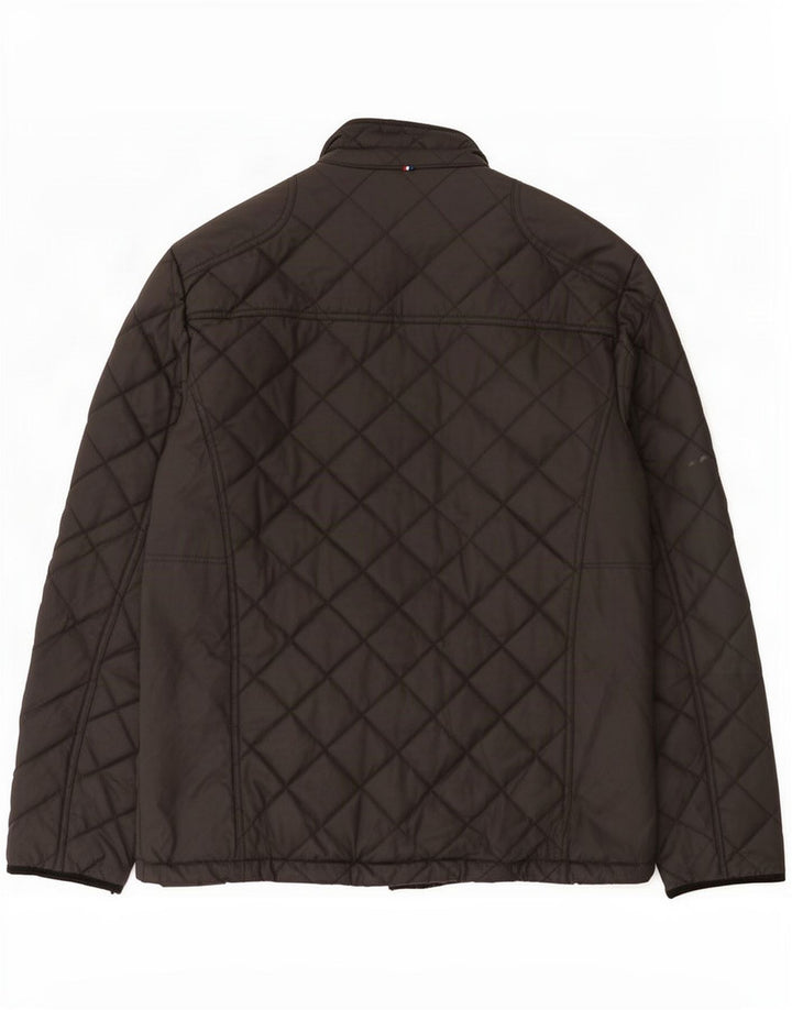 U.S. Polo Assn. Mens Quilted Jacket UK 38 Medium Black Cotton