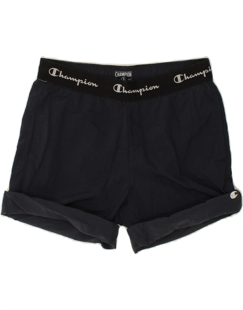 CHAMPION Mens Graphic Sport Shorts Medium Navy Blue Polyamide Vintage Champion and Second-Hand Champion from Messina Hembry 