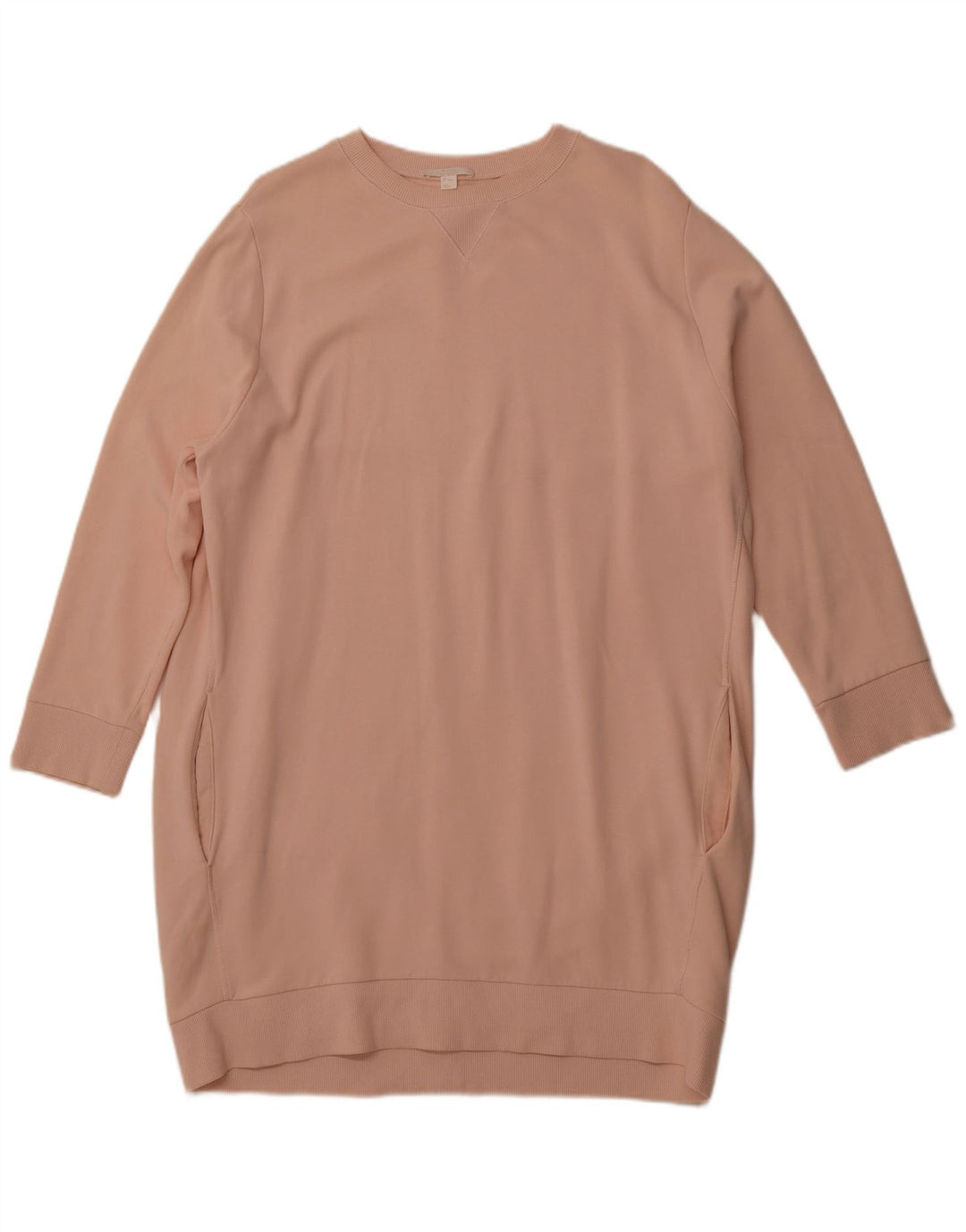 COS Womens Oversized Jumper Dress UK 14 Medium Pink Cotton