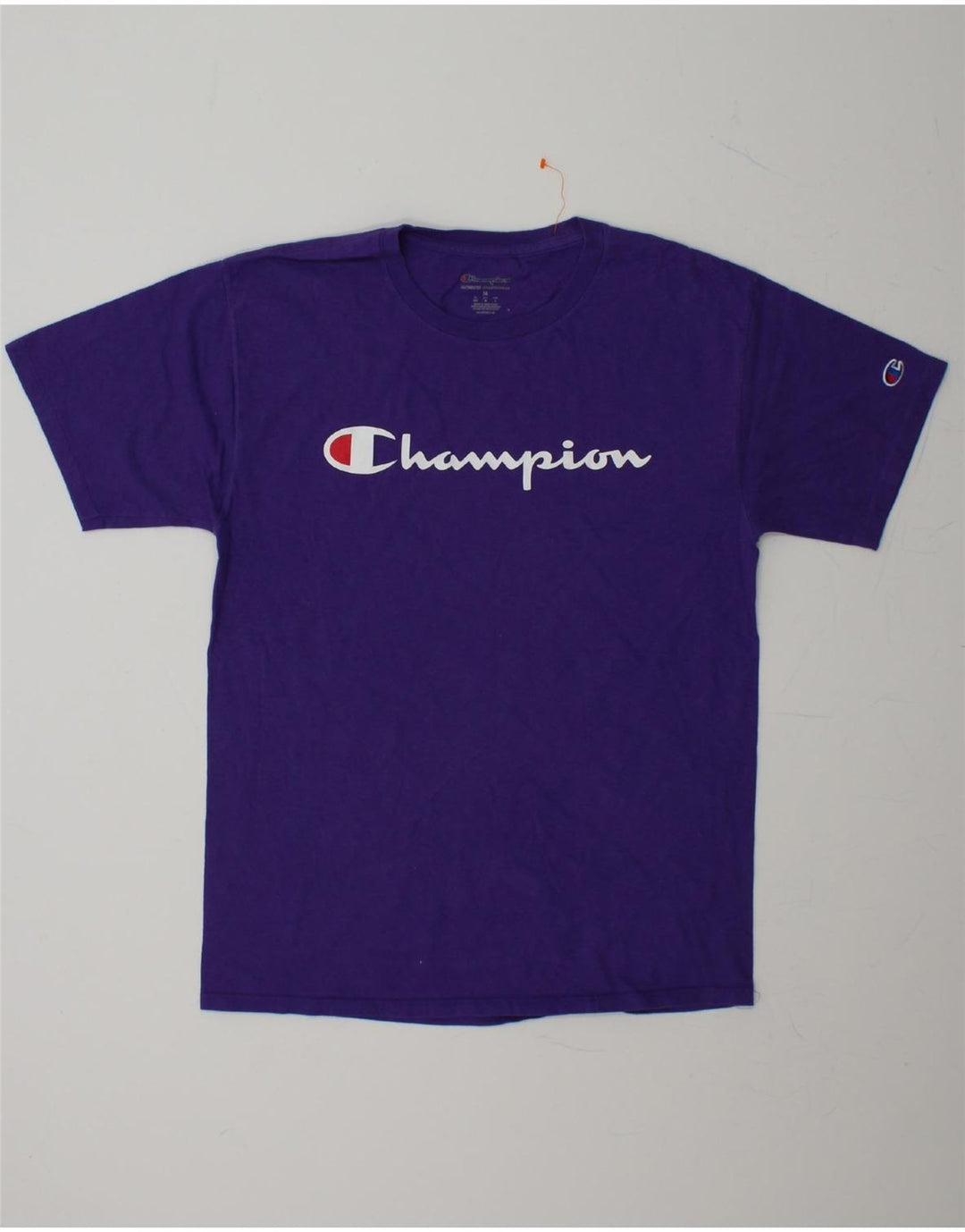 CHAMPION Mens Graphic T-Shirt Top Medium Purple Cotton Vintage Champion and Second-Hand Champion from Messina Hembry 