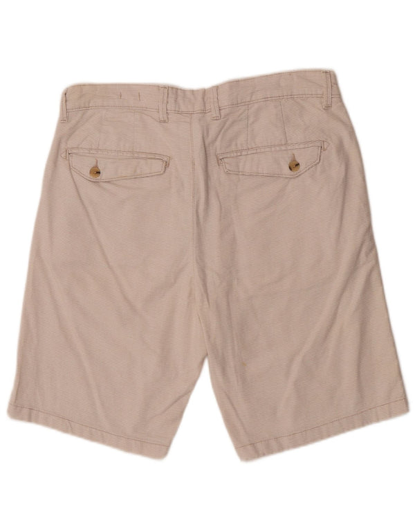 Zara Mens Sunset Chino Shorts EU 40 Medium W31 Off White Check
