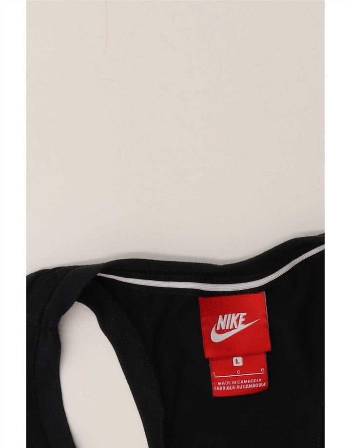 Nike Womens Graphic T-Shirt Top UK 16 Large Black