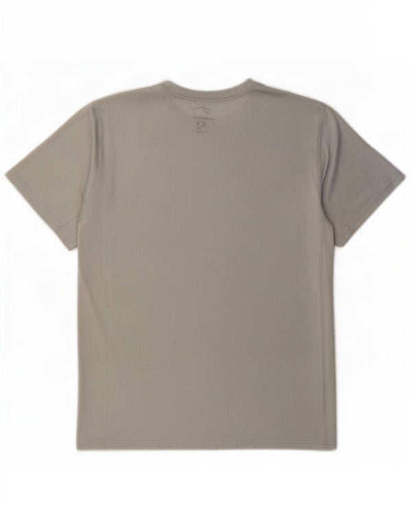 Nike Mens Dri Fit Graphic T-Shirt Top Medium Grey Polyester