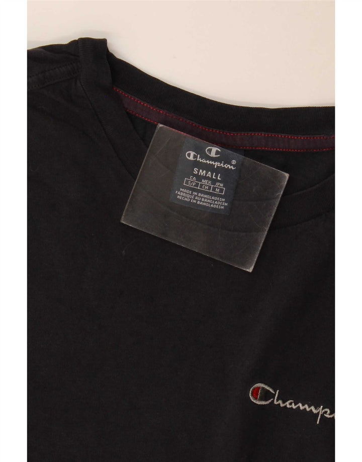 Champion Mens T-Shirt Top Small Black