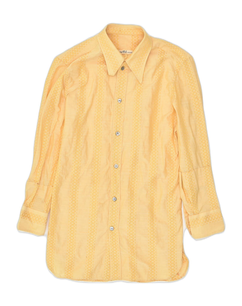 VINTAGE Womens Shirt EU 36 Small Yellow Cotton | Vintage Vintage | Thrift | Second-Hand Vintage | Used Clothing | Messina Hembry 