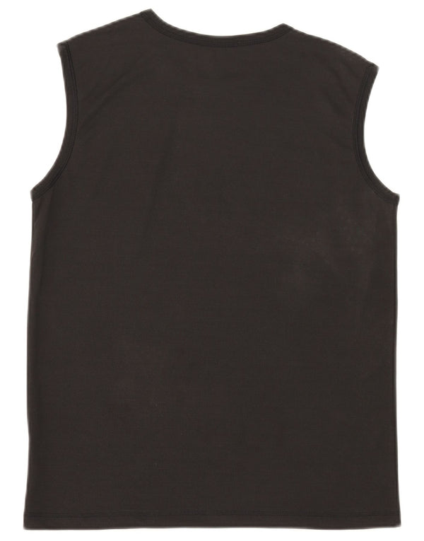 Puma Mens Graphic Vest Top Medium Black