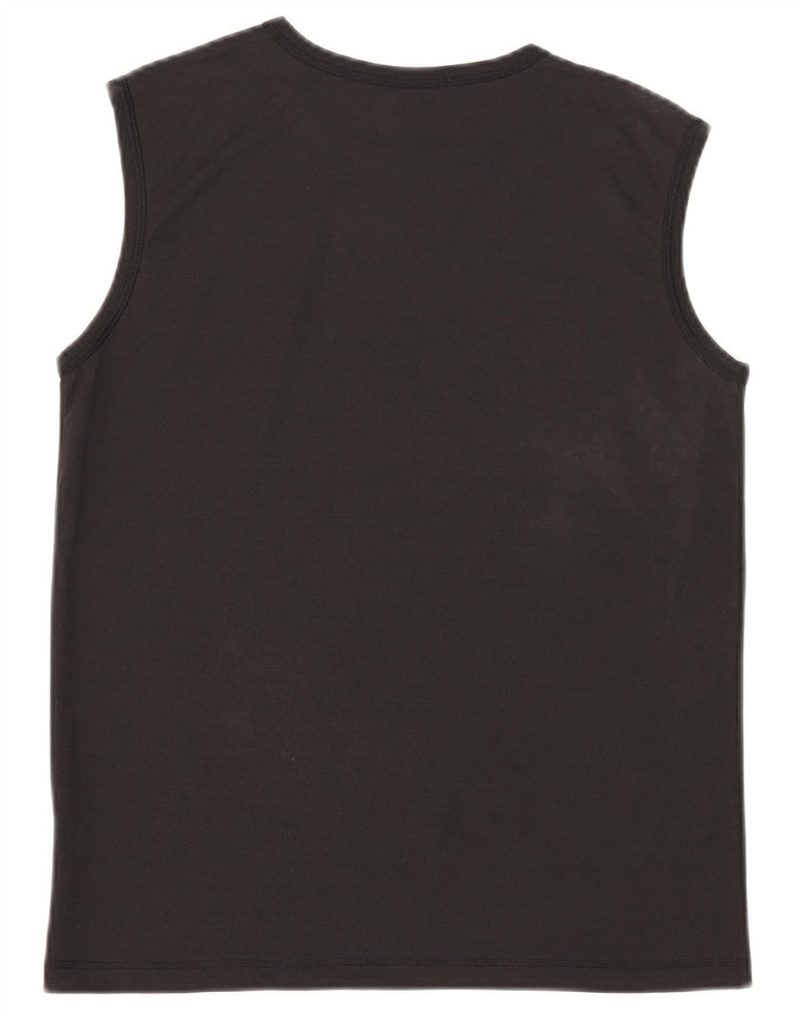 Puma Mens Graphic Vest Top Medium Black
