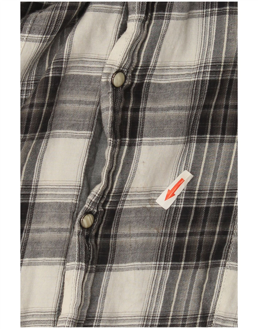 Jack & Jones Mens Short Sleeve Flannel Shirt Large Grey Check Cotton
