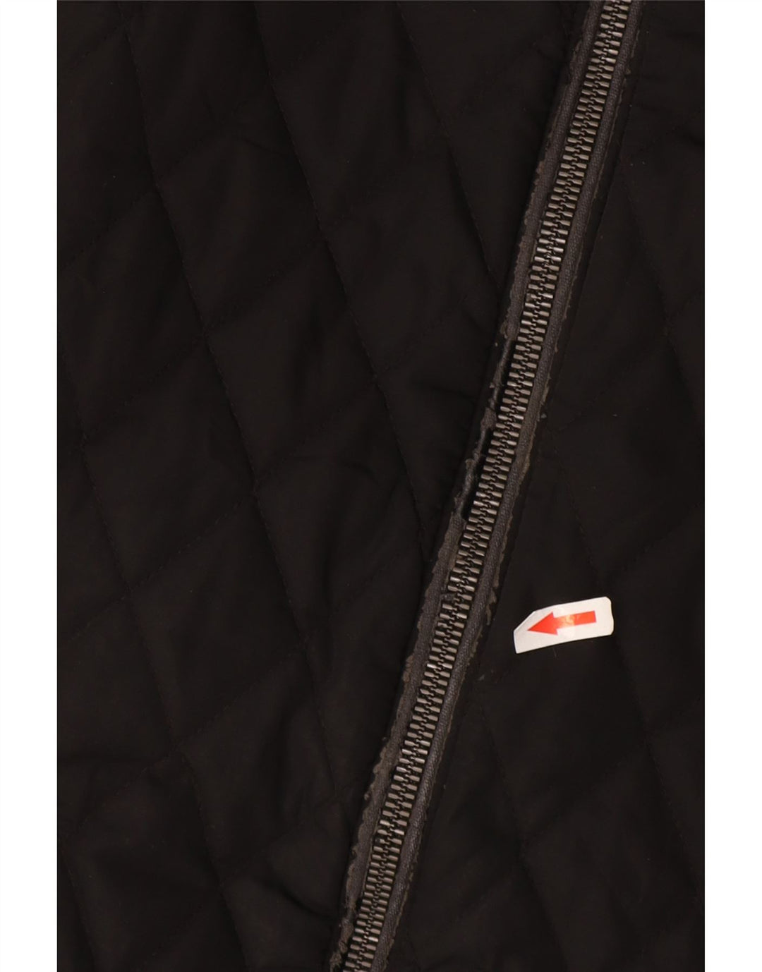 Zara Mens Hooded Quilted Jacket UK 36 Small Black Polyester