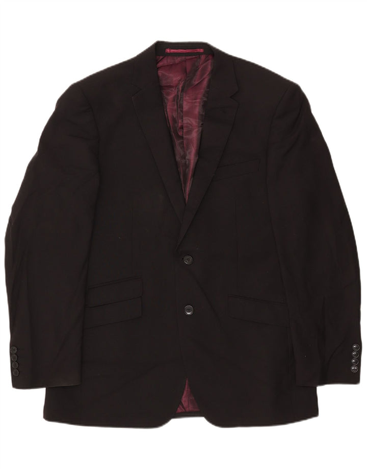 Marks & Spencer Mens Autograph 2 Button Blazer Jacket UK 40 Large Black