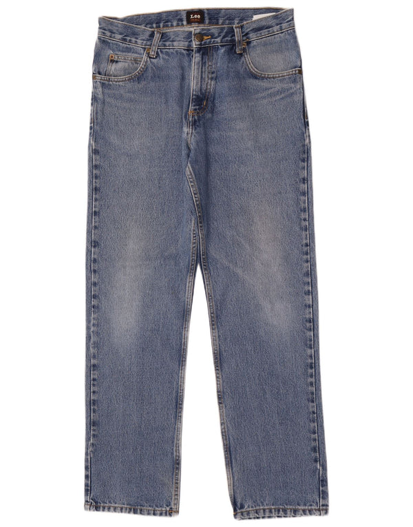 Lee Mens Straight Jeans W32 L30 Blue Cotton