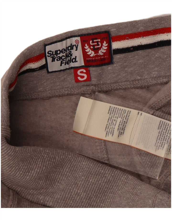 SUPERDRY Mens Graphic Tracksuit Trousers Joggers Small  Grey Polyester