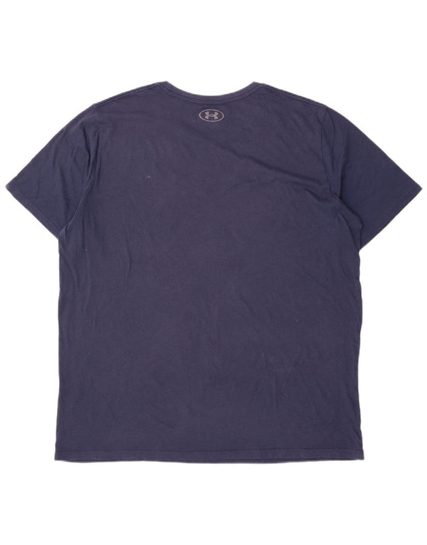 Under Armour Mens T-Shirt Top 2XL Navy Blue