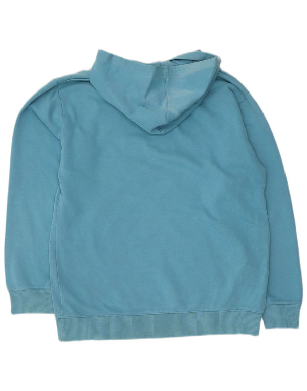 Nike Boys Graphic Hoodie Jumper 12-13 Years Large Blue Cotton