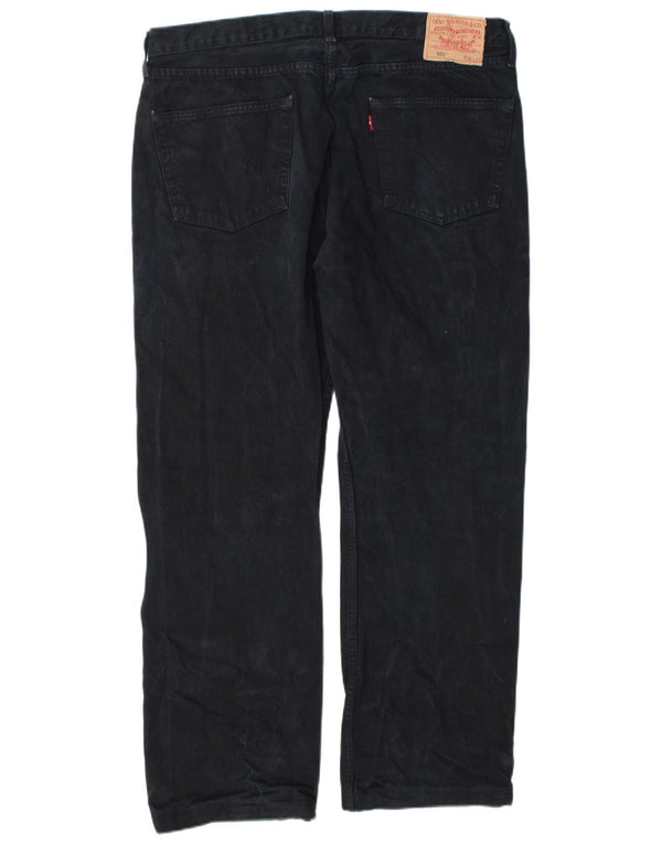 Levi's Mens 501 Straight Jeans W38 L30 Navy Blue