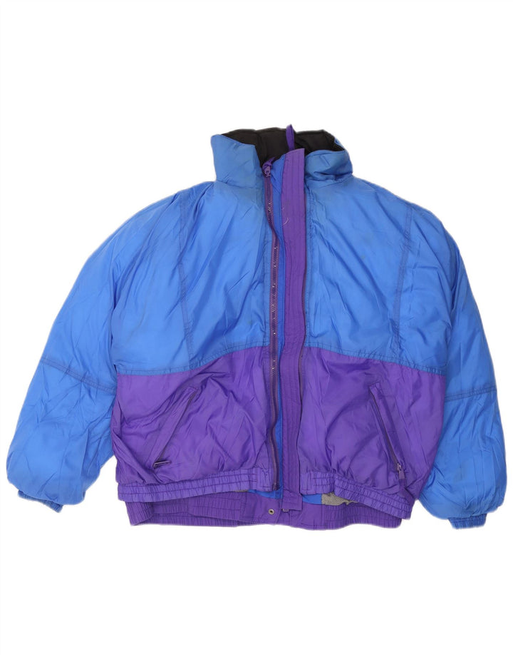 Eddie Bauer Womens Oversized Hooded Padded Jacket UK 16 Large Purple
