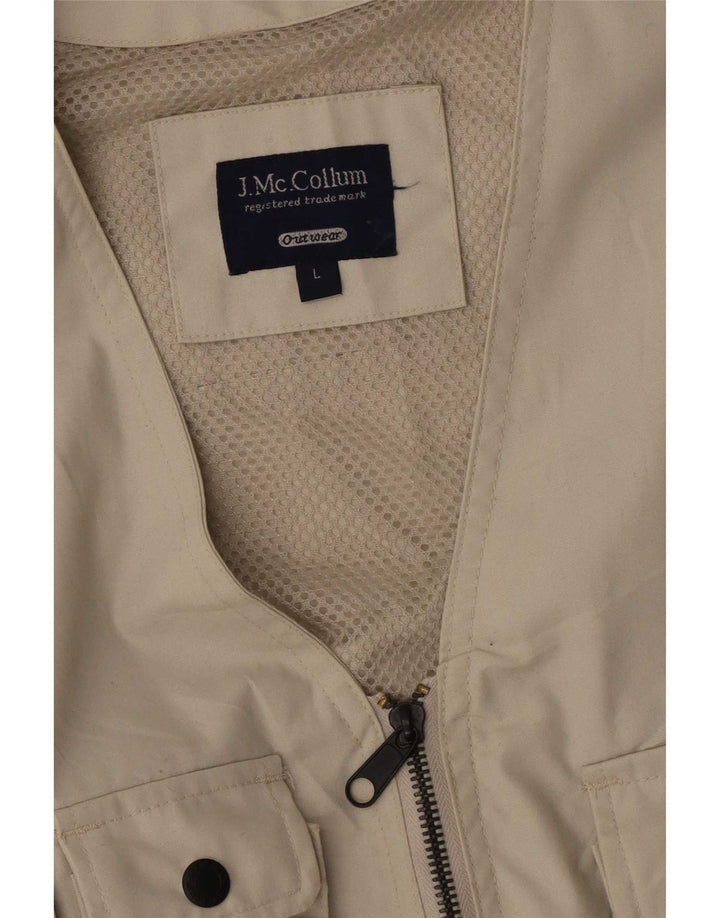 Vintage Mens Utility Gilet UK 40 Large Beige