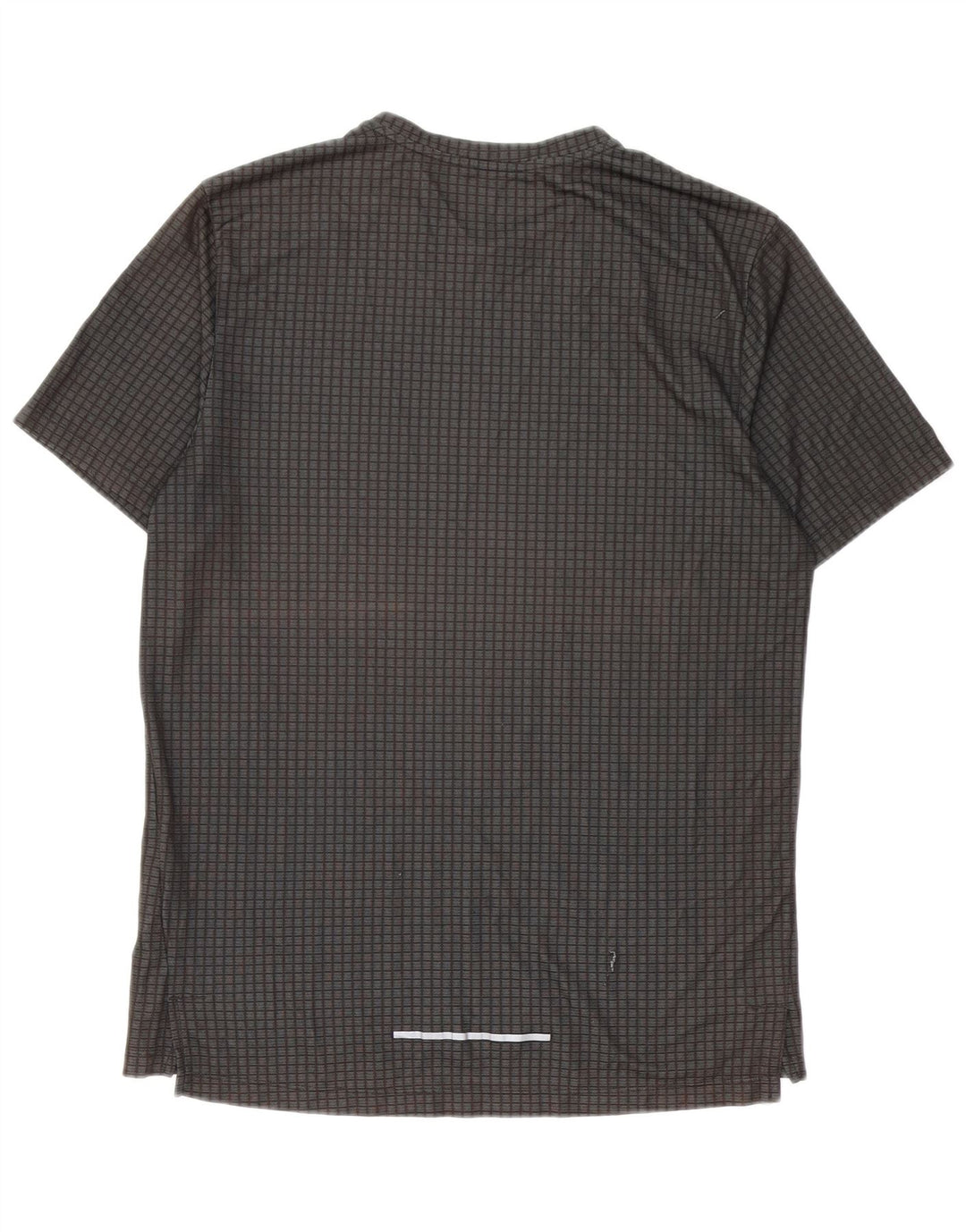 Nike Mens Dri Fit T-Shirt Top Medium Grey Geometric Polyester