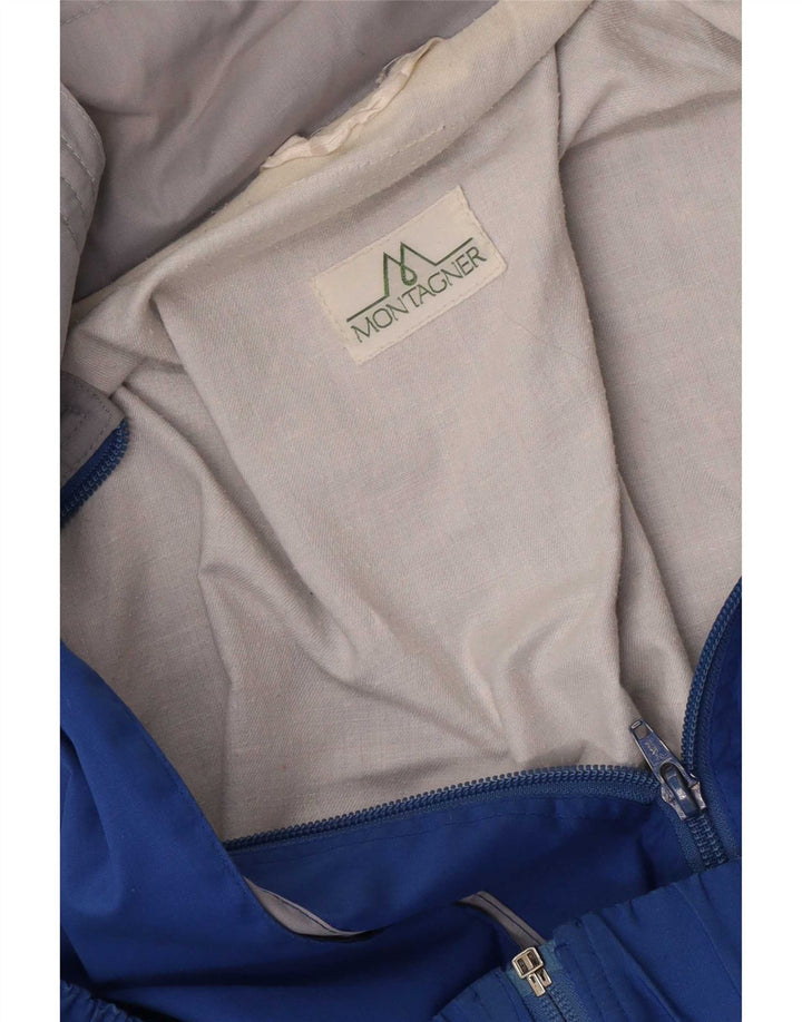 Vintage Mens Tracksuit Top Jacket Large Blue