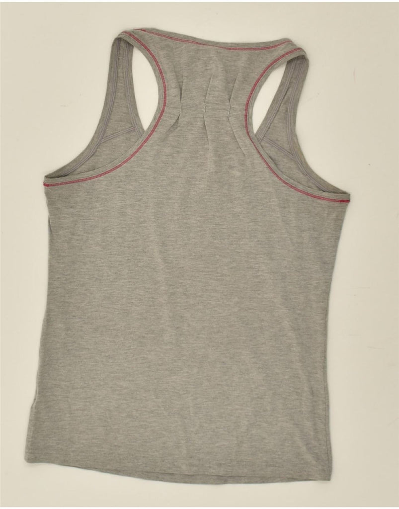 ADIDAS Womens Graphic Vest Top UK 16 Large Grey | Vintage Adidas | Thrift | Second-Hand Adidas | Used Clothing | Messina Hembry 