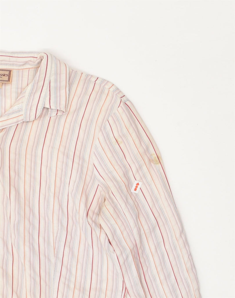 MARLBORO CLASSICS Womens Shirt EU 42 Large Pink Striped Cotton | Vintage Marlboro Classics | Thrift | Second-Hand Marlboro Classics | Used Clothing | Messina Hembry 