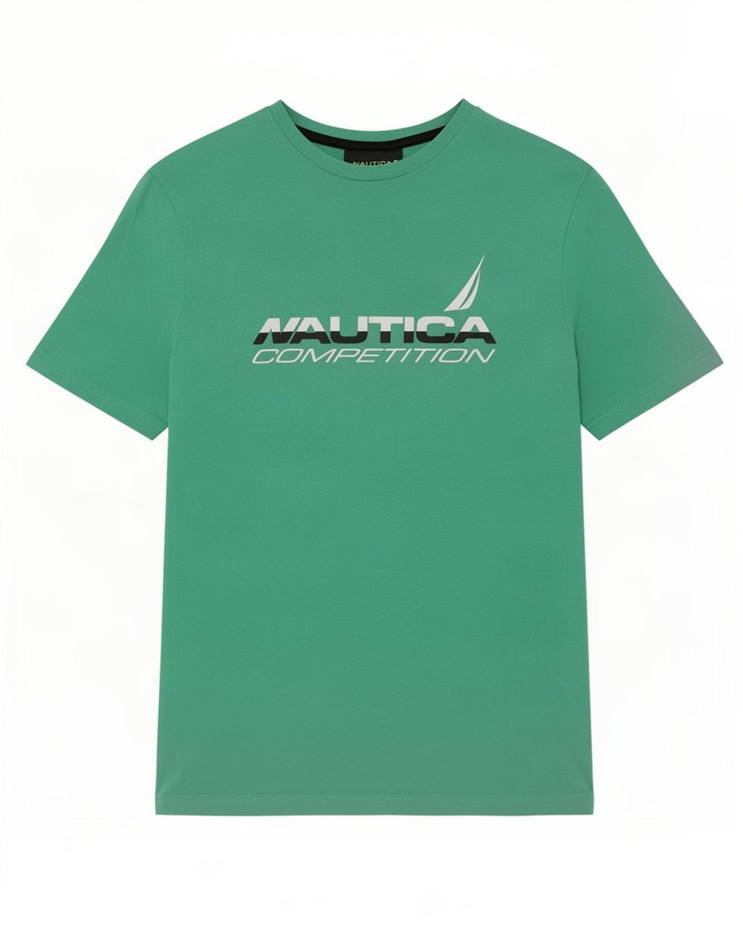 Nautica Mens Graphic T-Shirt Top Medium Green Cotton