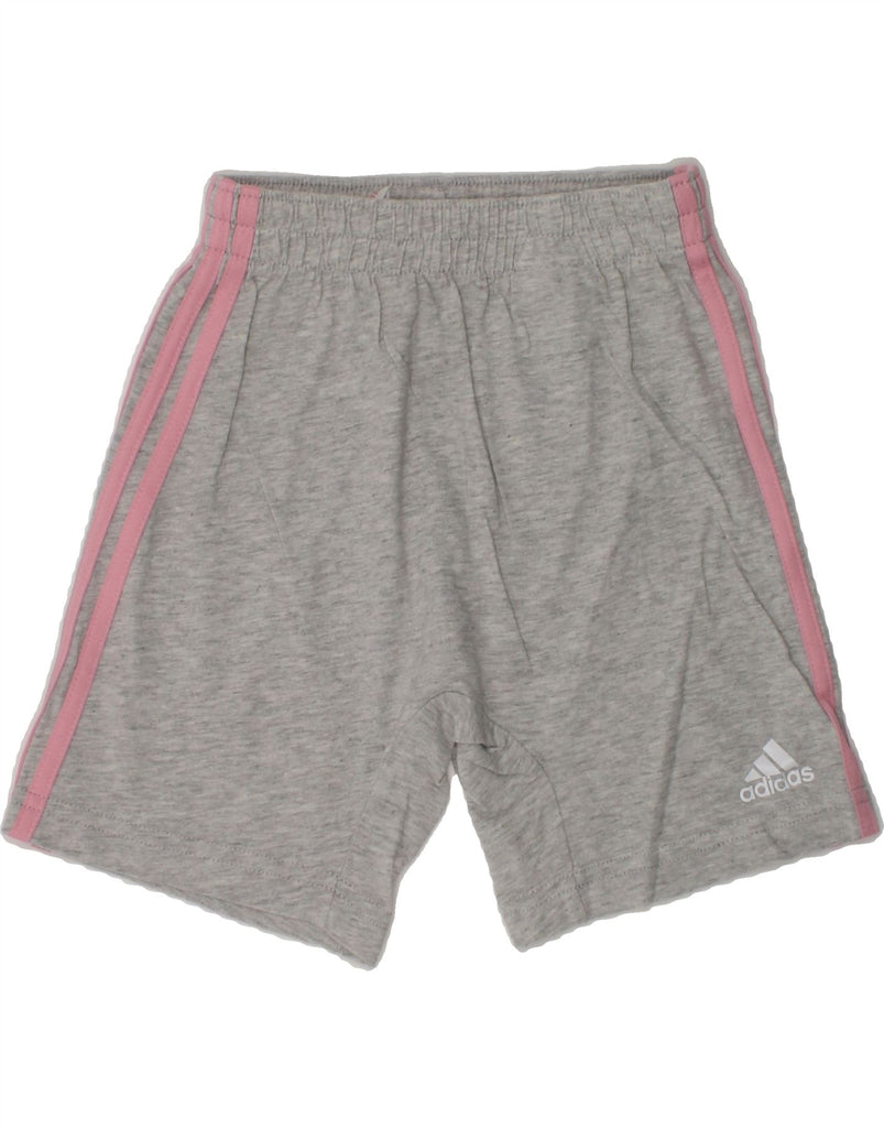 ADIDAS Baby Girls Sport Shorts 18-24 Months Grey Cotton | Vintage Adidas | Thrift | Second-Hand Adidas | Used Clothing | Messina Hembry 