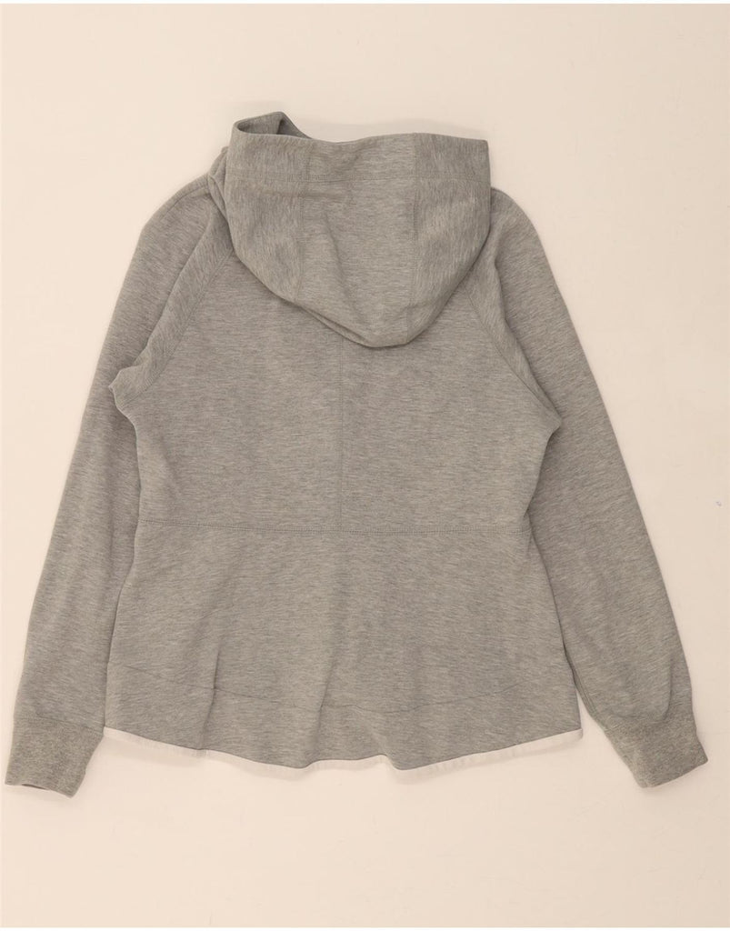 NIKE Womens Zip Hoodie Sweater UK 10 Small Grey Cotton Vintage Nike and Second-Hand Nike from Messina Hembry 