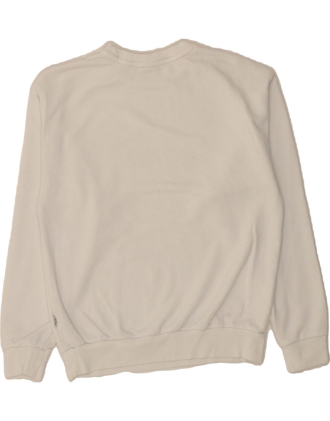 PUMA Womens Oversized Graphic Sweatshirt Jumper UK 10 Small White Cotton Vintage Puma and Second-Hand Puma from Messina Hembry 
