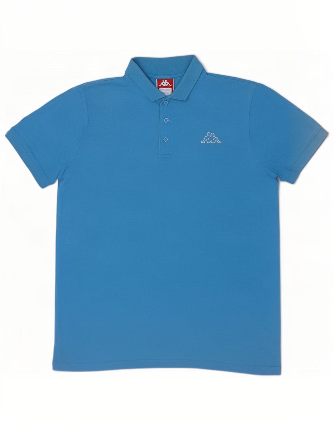 Kappa Mens Polo Shirt Large Blue Cotton