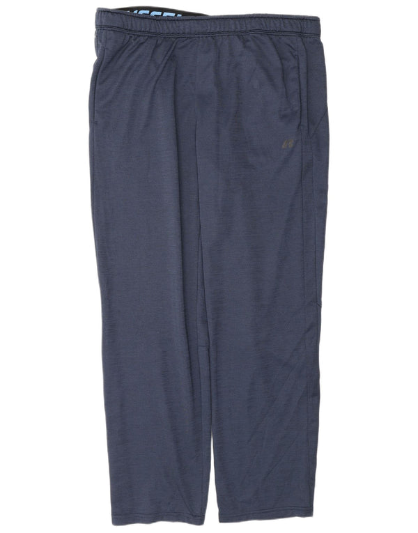 Russell Athletic Mens Dri-Power Tracksuit Trousers XL Navy Blue Polyester