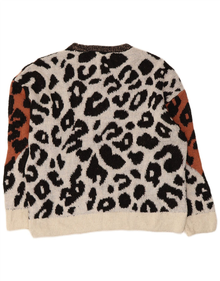 Marks & Spencer Womens Boat Neck Jumper Sweater UK 14 Medium Multicoloured