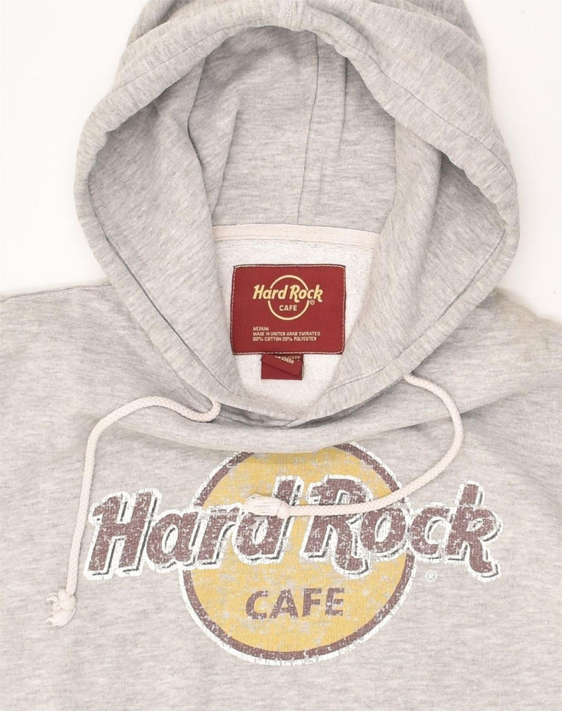 HARD ROCK CAFE Mens Prague Graphic Hoodie Jumper Medium Grey Cotton | Vintage Hard Rock Cafe | Thrift | Second-Hand Hard Rock Cafe | Used Clothing | Messina Hembry 