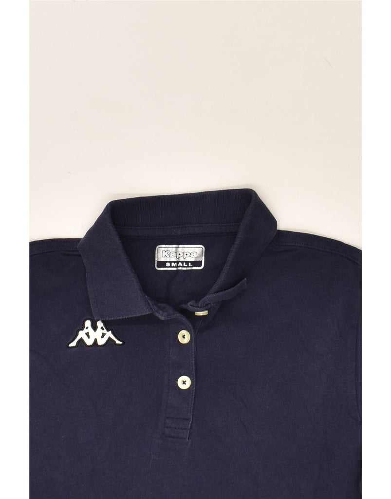 KAPPA Womens Polo Shirt UK 10 Small Navy Blue | Vintage Kappa | Thrift | Second-Hand Kappa | Used Clothing | Messina Hembry 