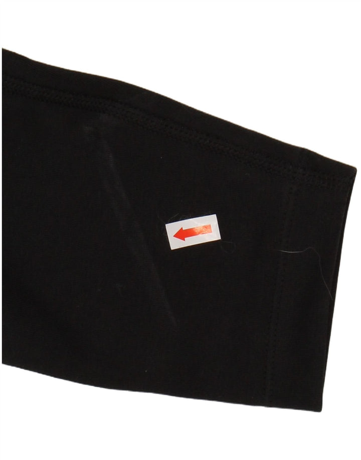 NIKE Womens Graphic Leggings UK 8 Small  Black Cotton