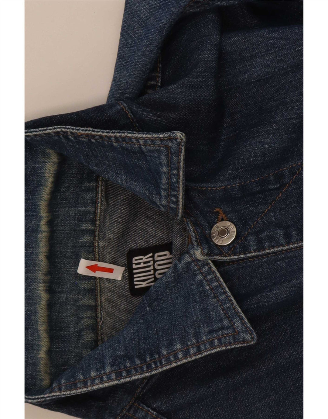 Killer Loop Mens Denim Jacket UK 36 Small Blue Cotton