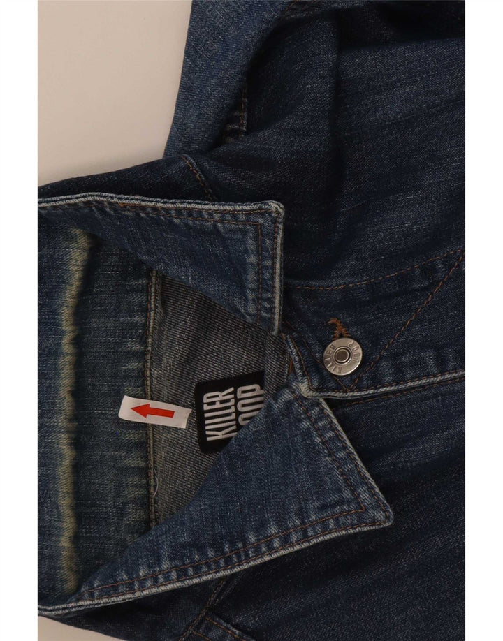 Killer Loop Mens Denim Jacket UK 36 Small Blue Cotton