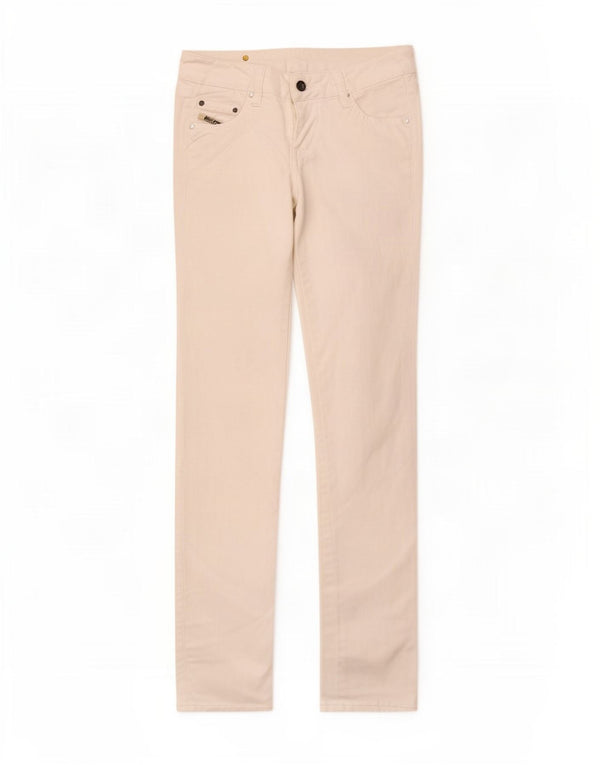 Diesel Womens Slim Jeans W25 L30 White Cotton