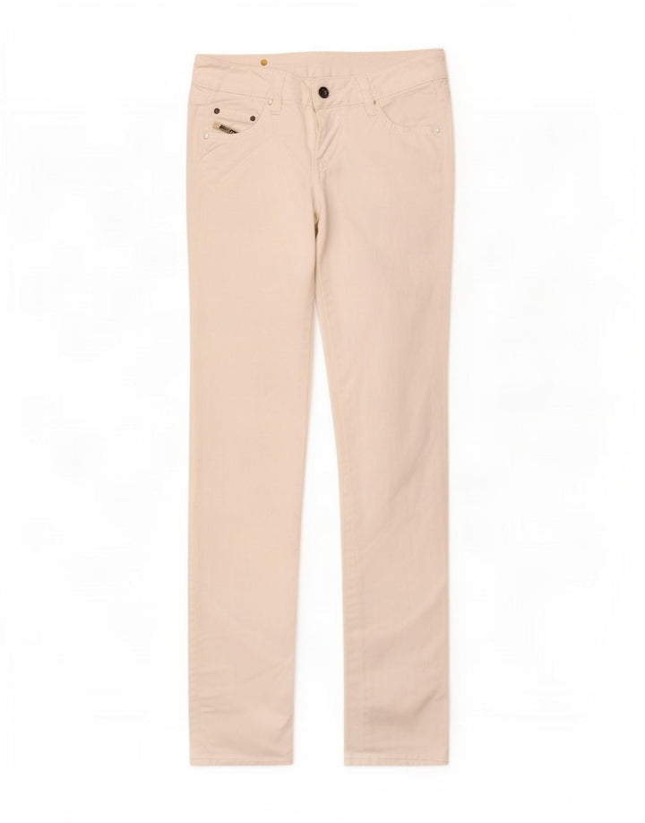 Diesel Womens Slim Jeans W25 L30 White Cotton
