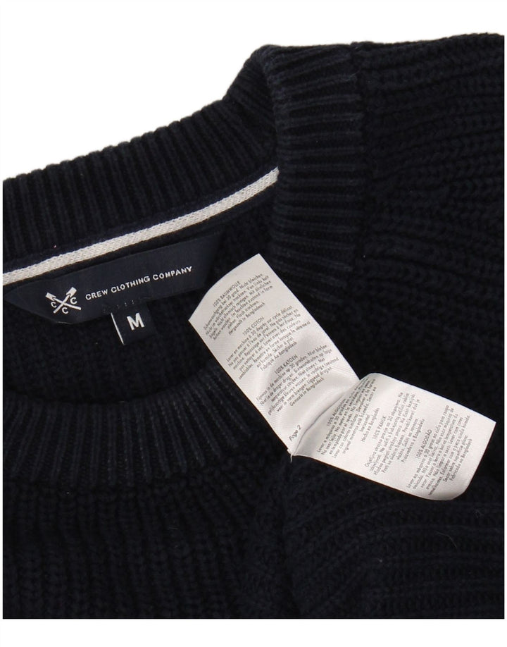 CREW CLOTHING Womens Boat Neck Jumper Sweater UK 14 Medium Navy Blue