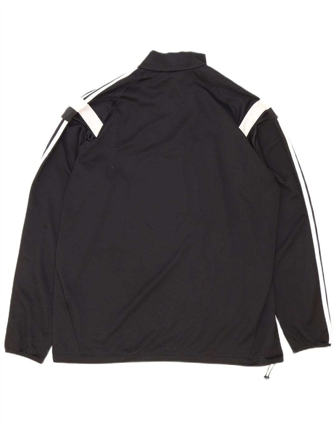 Adidas Mens Climacool Zip Neck Pullover Tracksuit Top XL Black Colourblock
