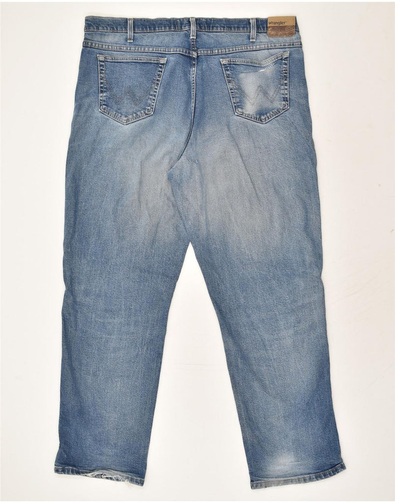 WRANGLER Mens Slim Jeans W42 L32 Blue | Vintage Wrangler | Thrift | Second-Hand Wrangler | Used Clothing | Messina Hembry 