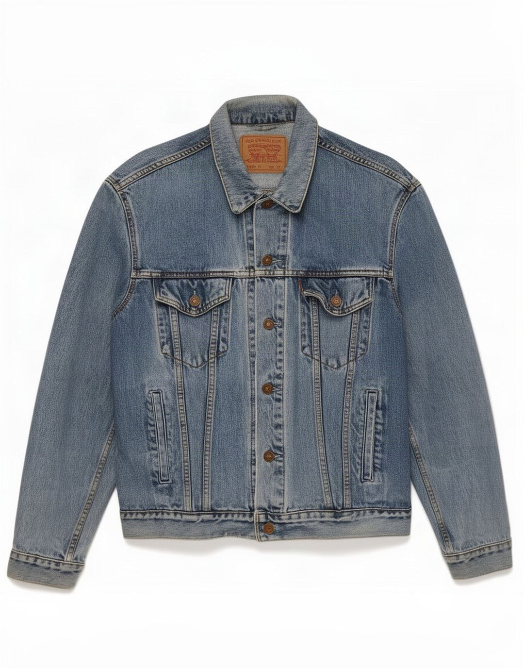 Levi's Mens Denim Jacket UK 42 XL Blue