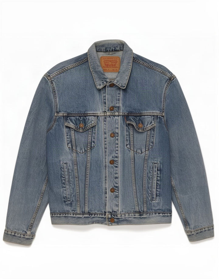 Levi's Mens Denim Jacket UK 42 XL Blue