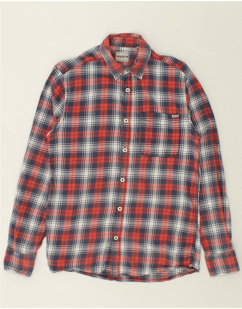 JACK & JONES Mens Shirt Small Red Check Cotton | Vintage Jack & Jones | Thrift | Second-Hand Jack & Jones | Used Clothing | Messina Hembry 