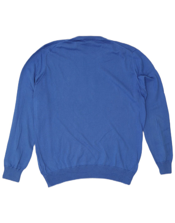 Marina Yachting Mens Crew Neck Jumper Sweater Large Blue Cotton