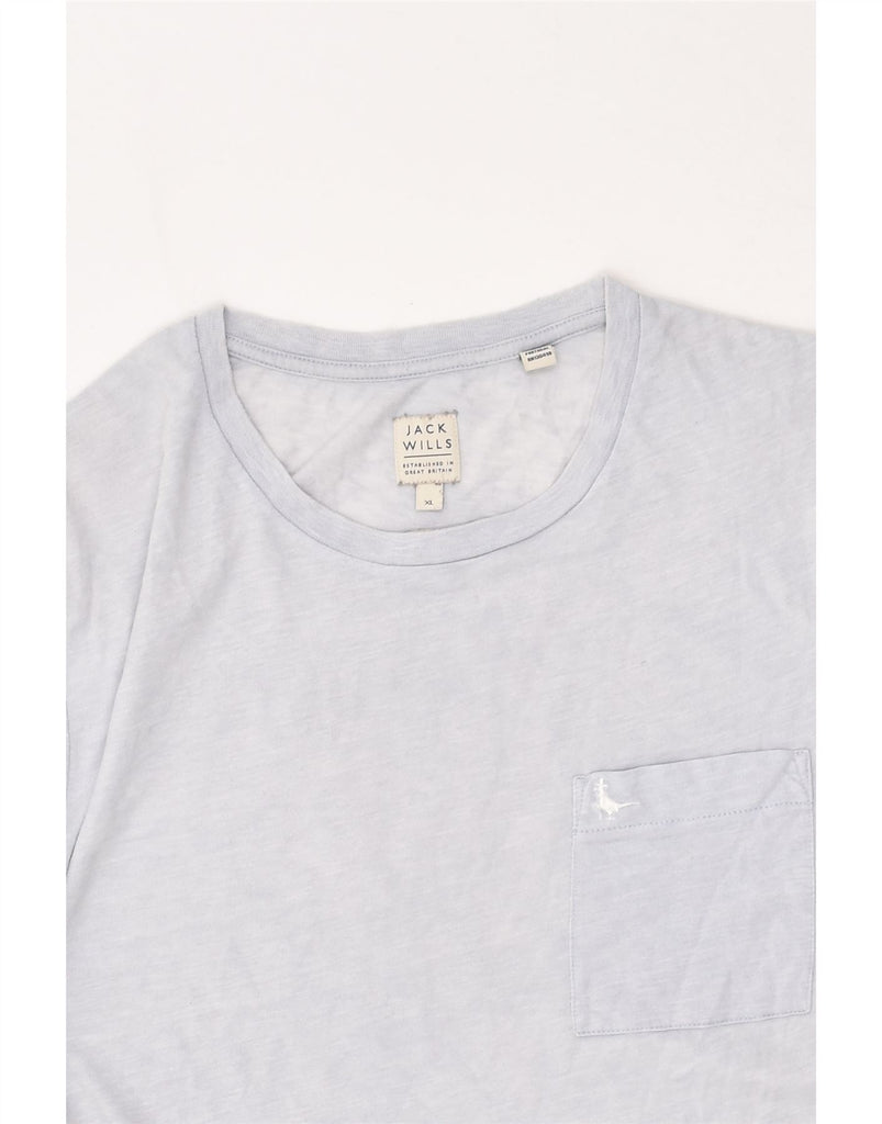 JACK WILLS Mens T-Shirt Top XL Grey Cotton | Vintage Jack Wills | Thrift | Second-Hand Jack Wills | Used Clothing | Messina Hembry 