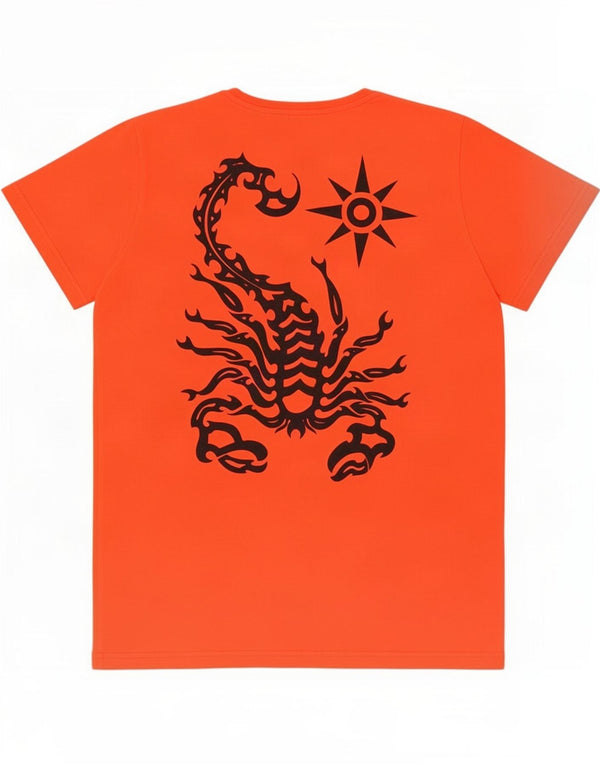 Scorpion Bay Womens Graphic T-Shirt Top UK 18 XL Red Cotton