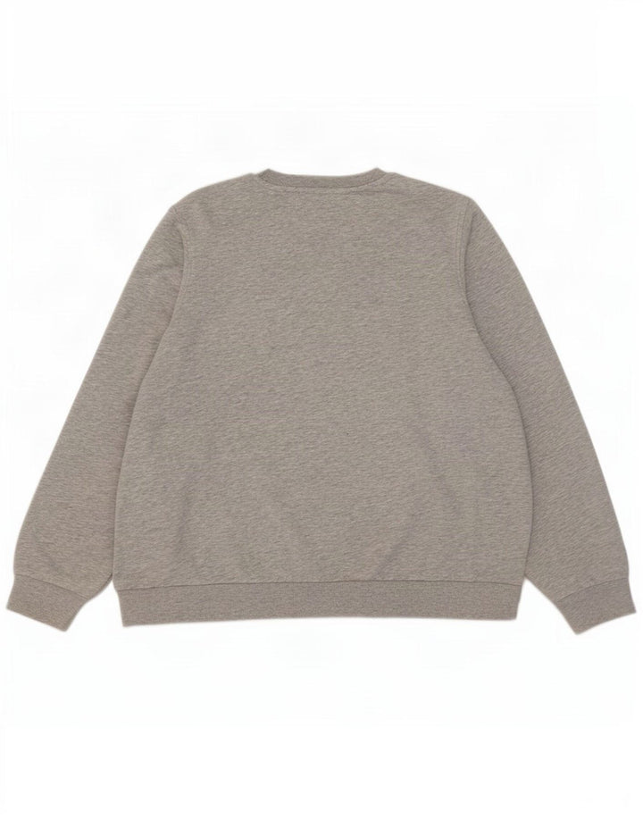 Marks & Spencer Womens Sweatshirt Jumper UK 20 2XL Grey Flecked Cotton
